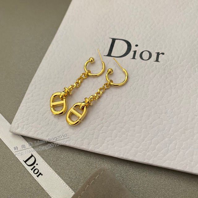 Dior飾品 迪奧經典熱銷新款耳吊 中款CD吊墜耳環  zgd1040